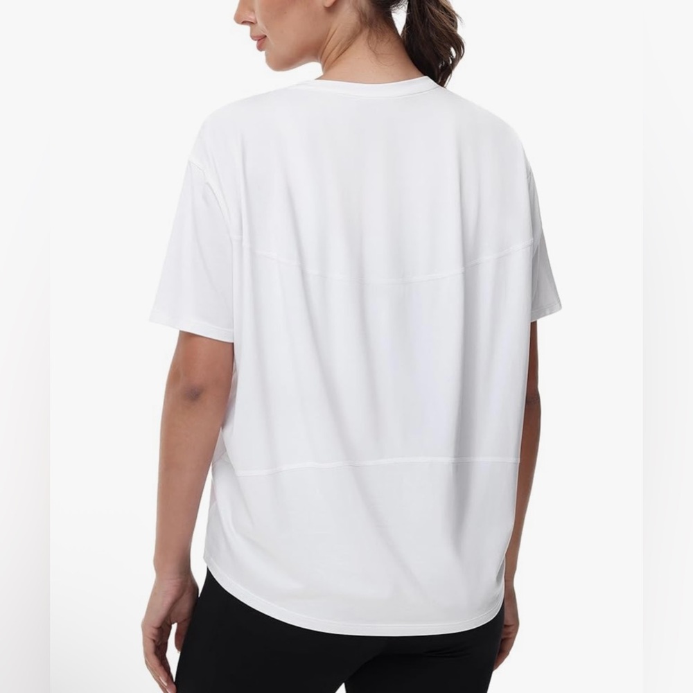 The Gym People Relaxed Short Sleeve Tee White XL NWT